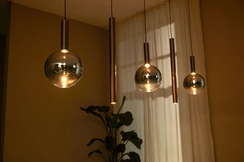 Lucide JASMINE - Pendant light - LED Dim. - CCT - 5x4W 2200K/3300K - Copper - Premium - atmosphere 3